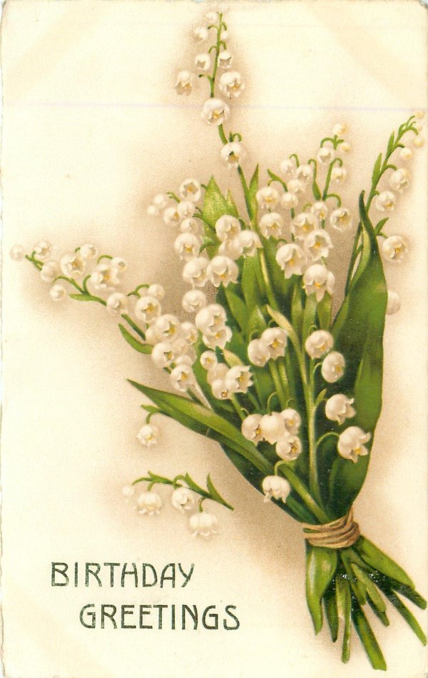 винтажные открытки с ландышами