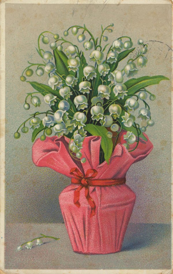 винтажные открытки с ландышами