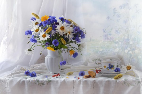 валентина колова полевые цветы натюрморт