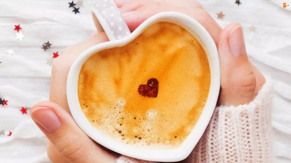 кофе сердечко