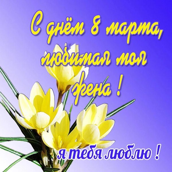 поздравлением с 8 марта