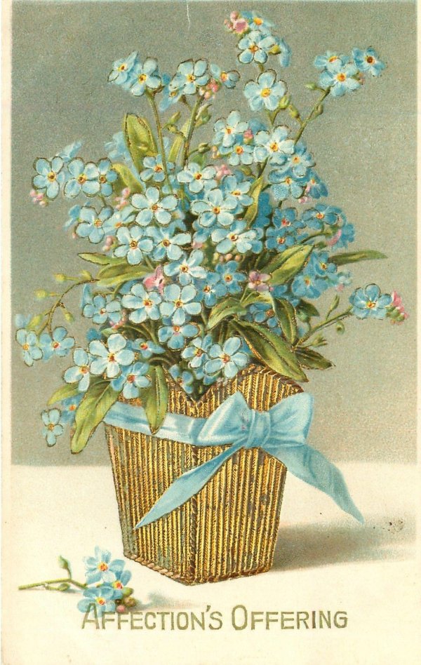 незабудки для декупажа