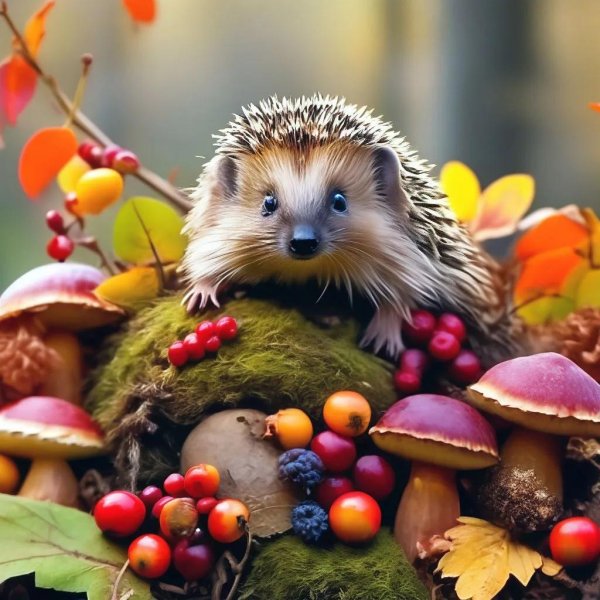 ежик осенний