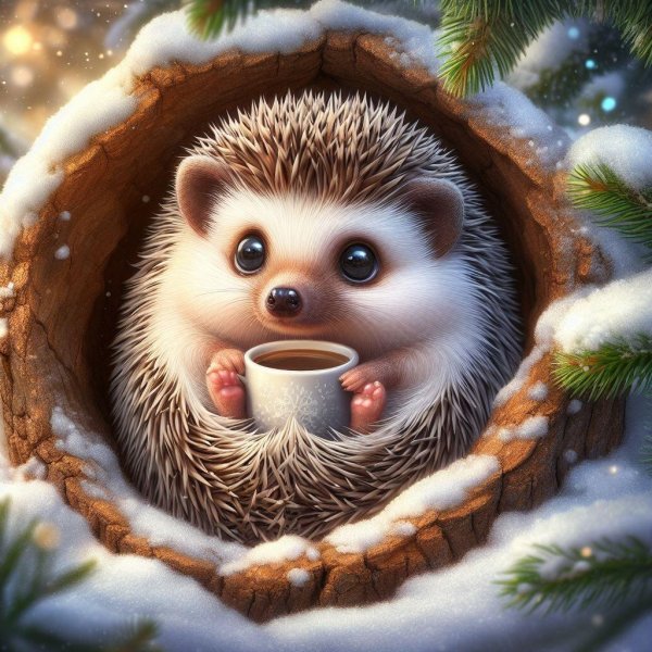 красивые ежики