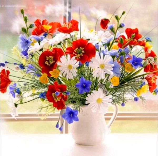 летние букеты