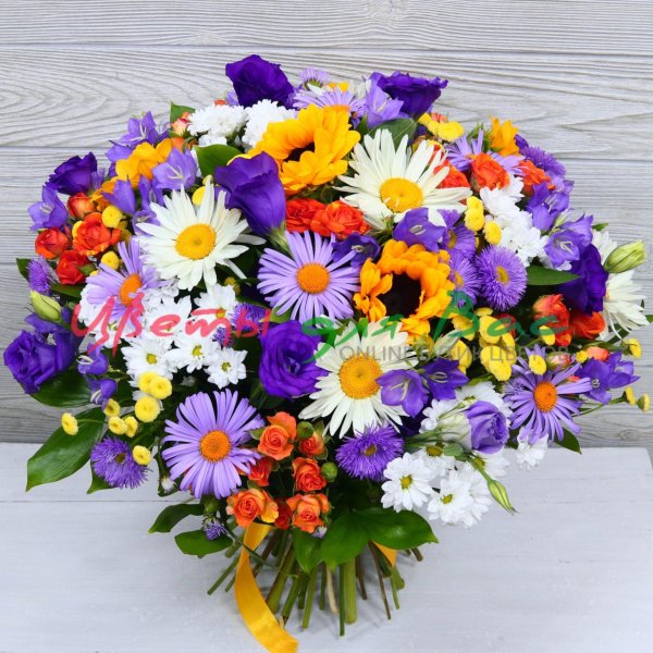 яркие букеты