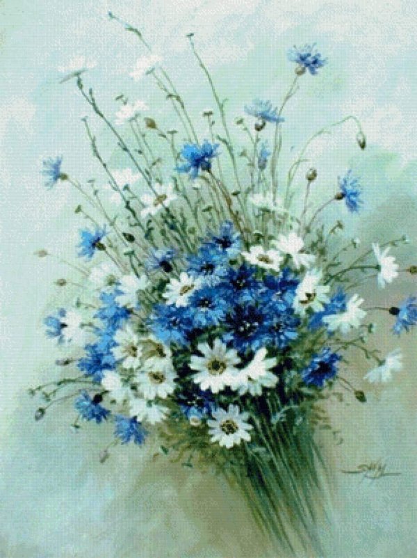 васильки живопись