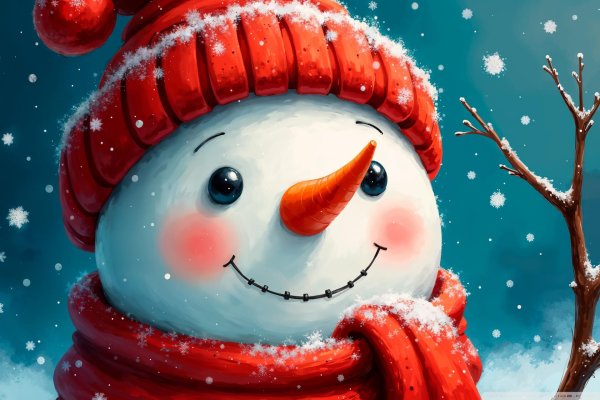 happy snowman