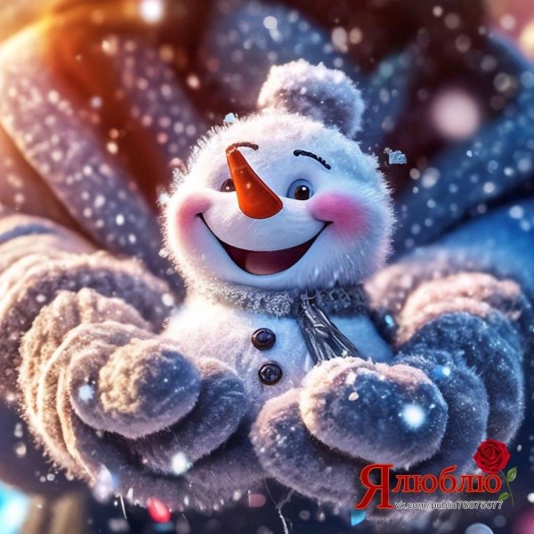 веселые снеговики