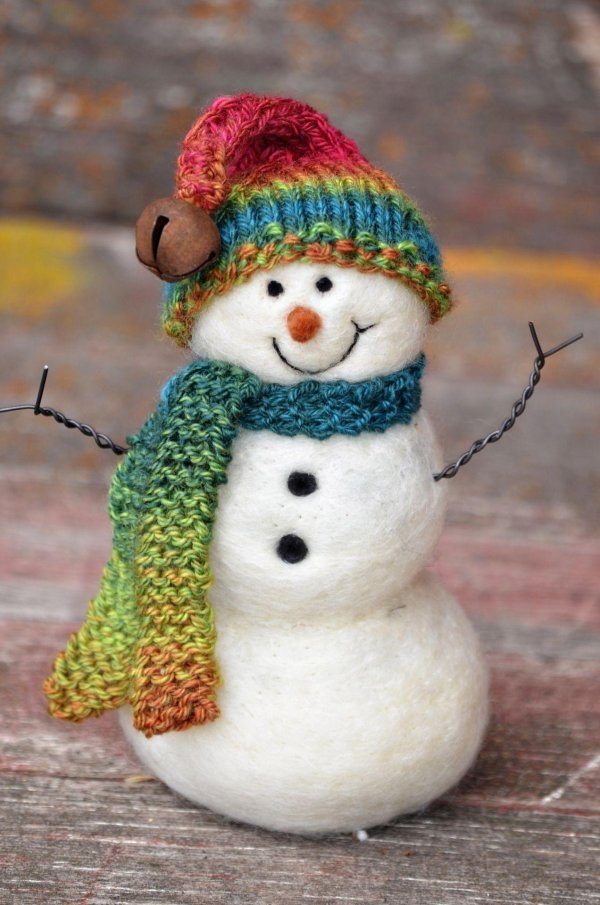 снеговики поделка