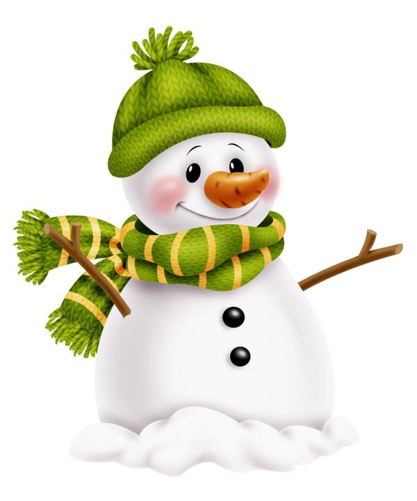 снеговики на прозрачном фоне