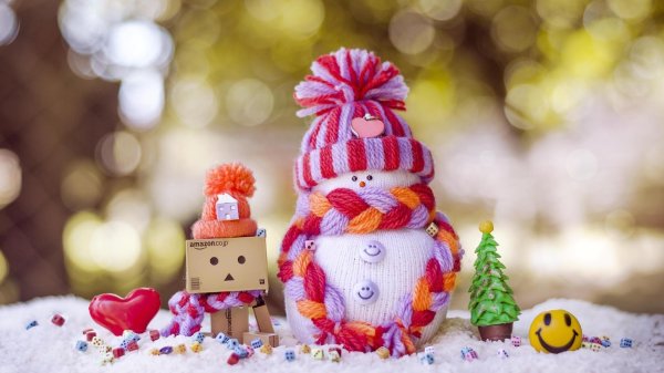 обои на рабочий стол снеговики