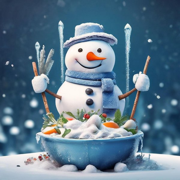 милые снеговики