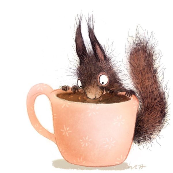 с добрым утром белочка