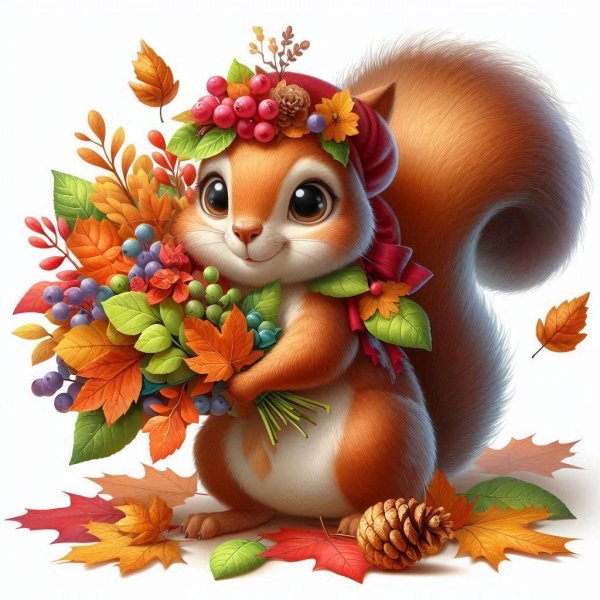 осенние зверюшки для детей