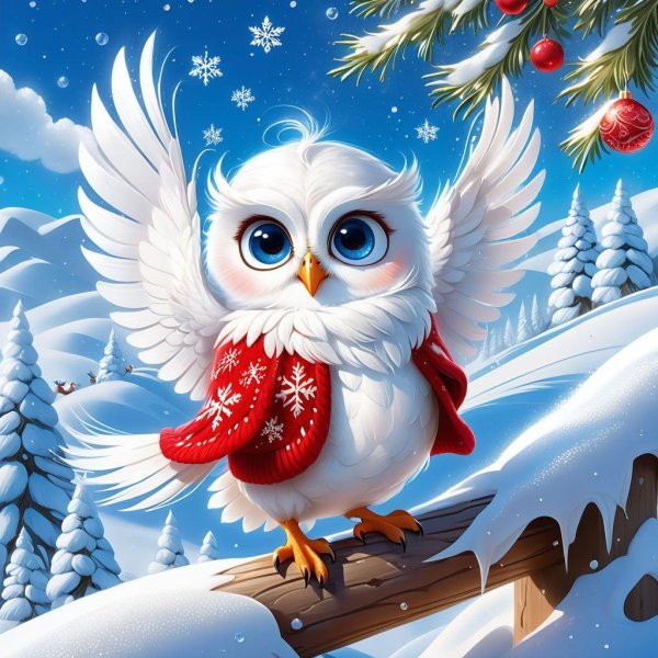 зимний совенок