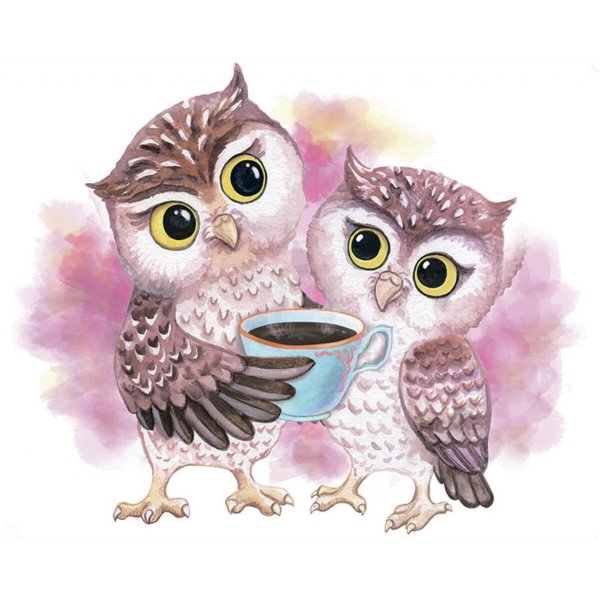 алмазная вышивка совята