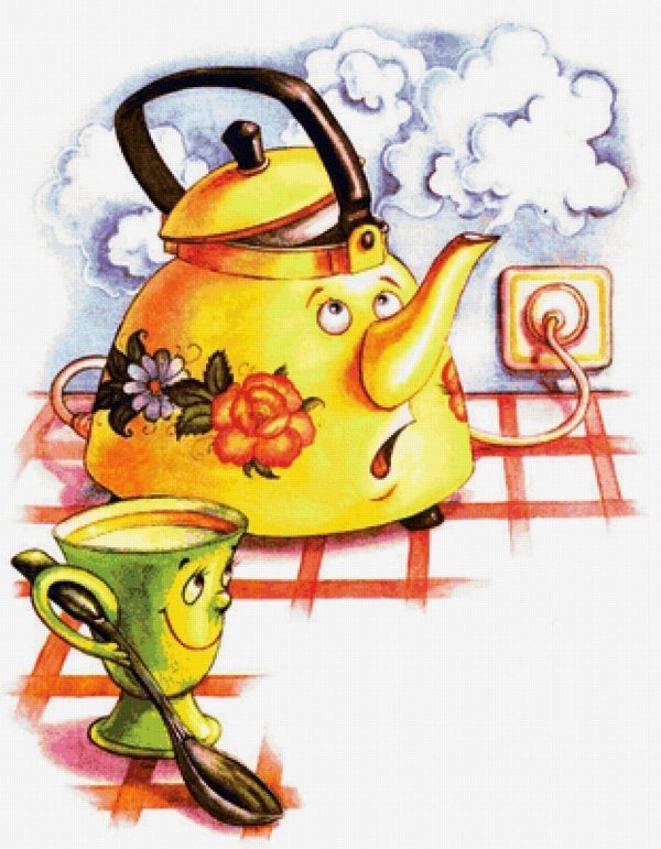 чайники рисунок