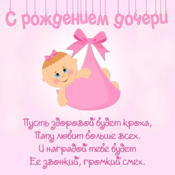 с рождением девочки поздравление