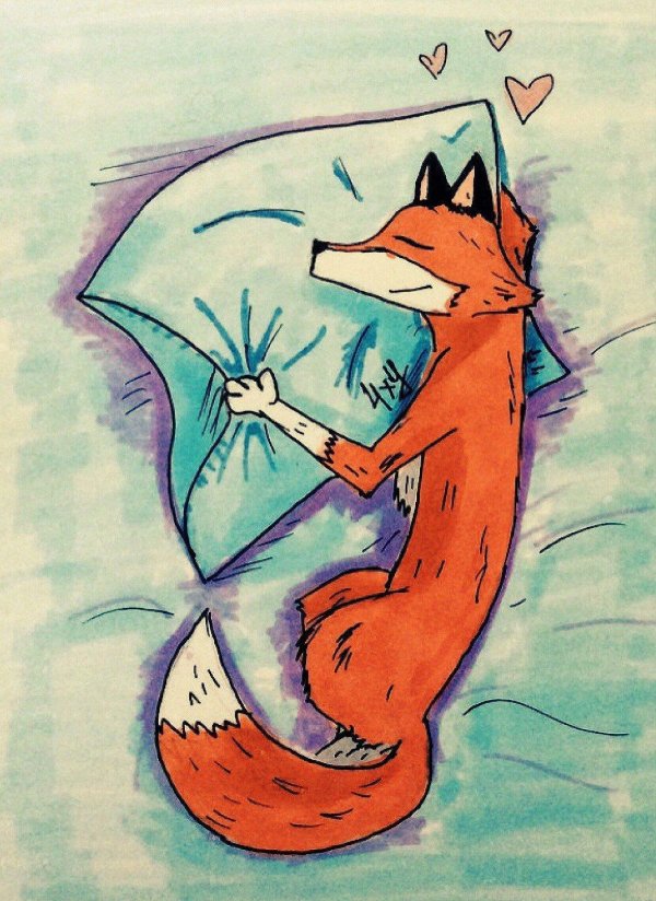 рисунок лисы