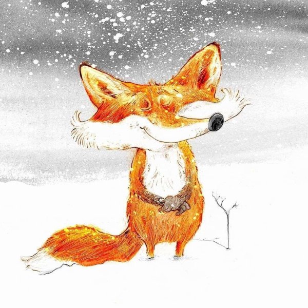 ольга колыхалова иллюстратор  зима