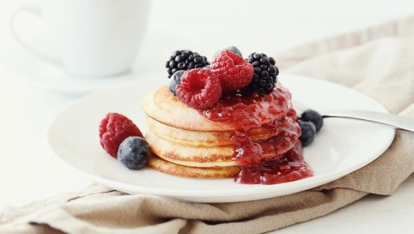 завтрак блинчики