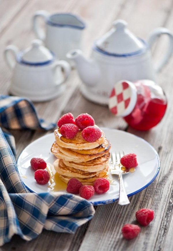 красивая подача панкейков