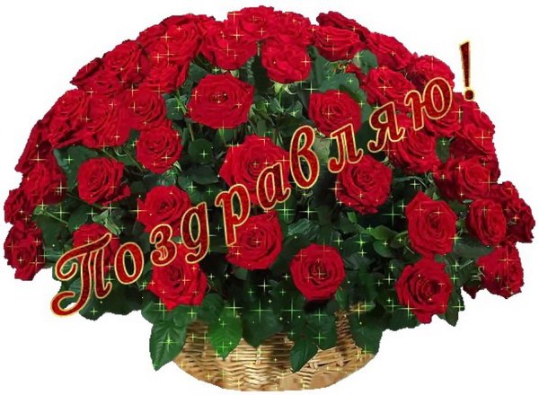 корзина с розами