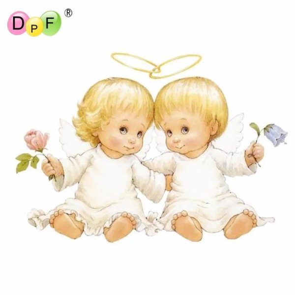 ангелочки мальчик и девочка