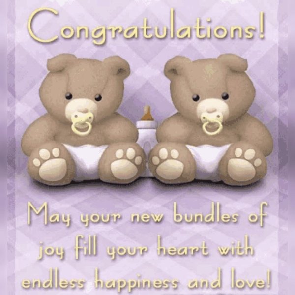 поздравление для двойняшек