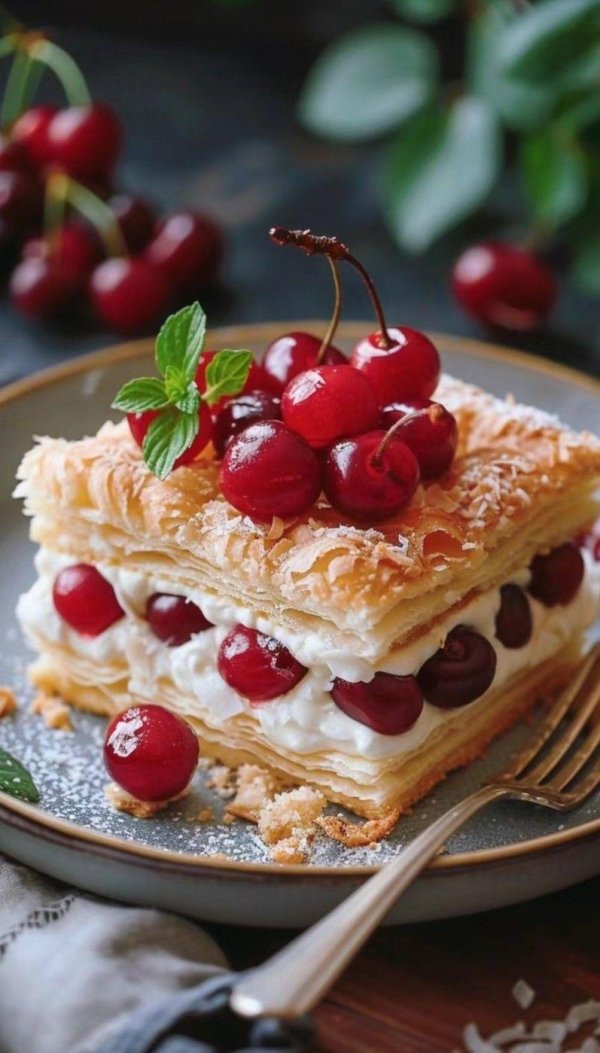 вишневый наполеон