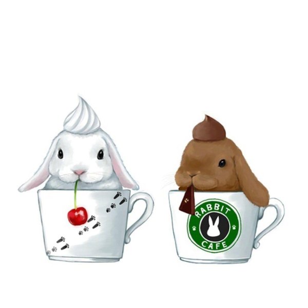 кролики рисунки