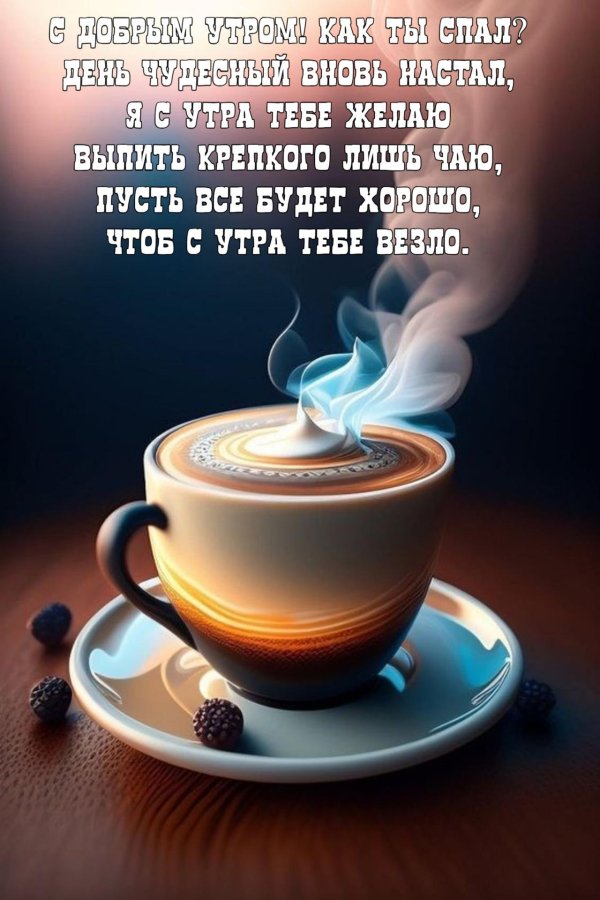 Доброе утро бокал