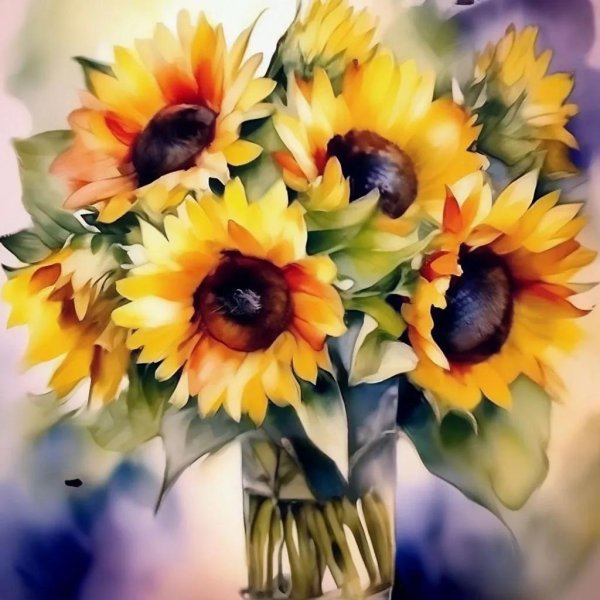 подсолнухи живопись