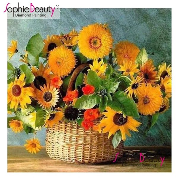 алмазная живопись подсолнухи