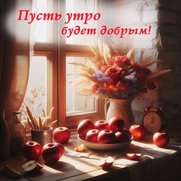 доброе яблочное утро