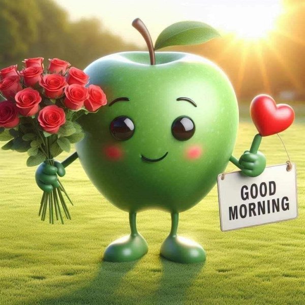 зеленое яблоко