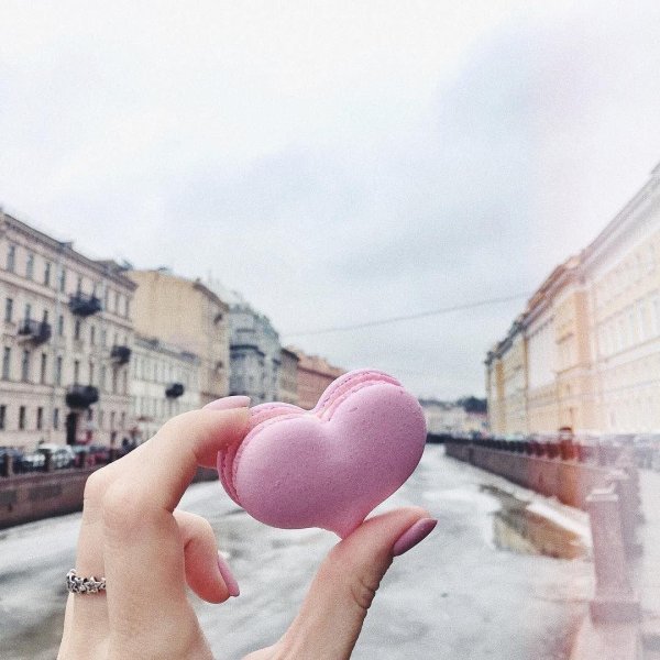 макаруны сердечки