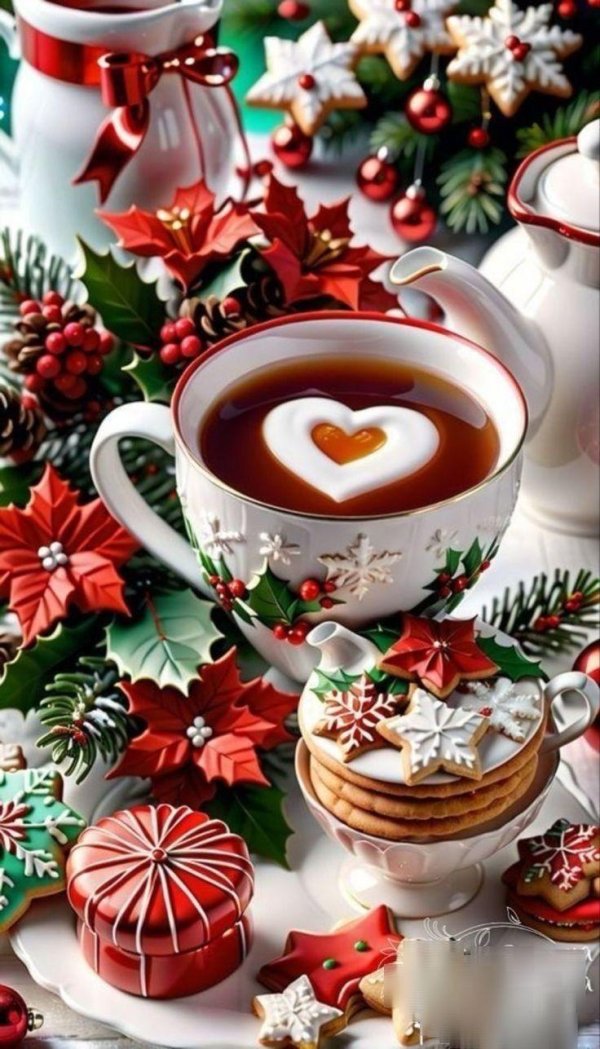 новогодние чашки