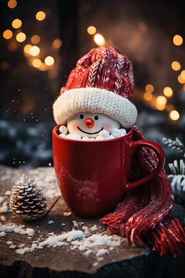 милые снеговики