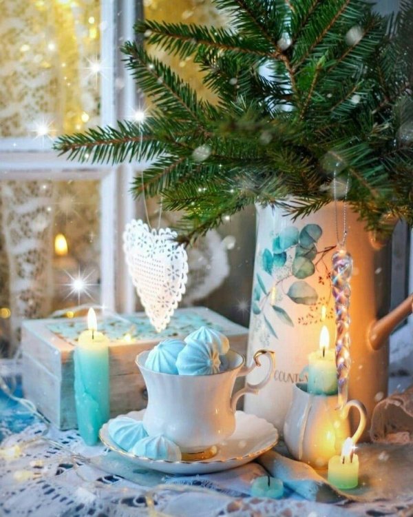 новогодняя рождественская атмосфера