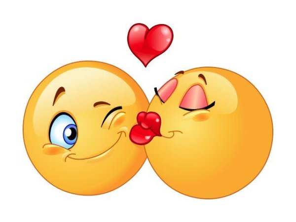 смайлики поцелуйчик