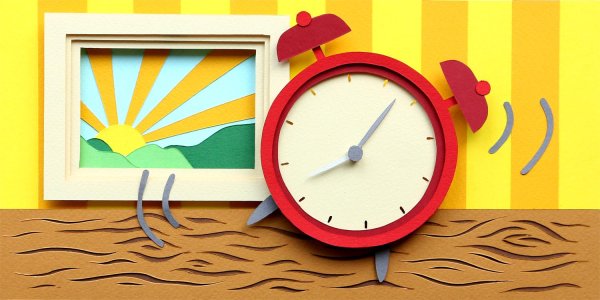 аппликация часы