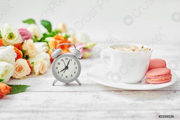 завтрак с цветами