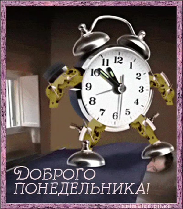 с добрым утром понедельник