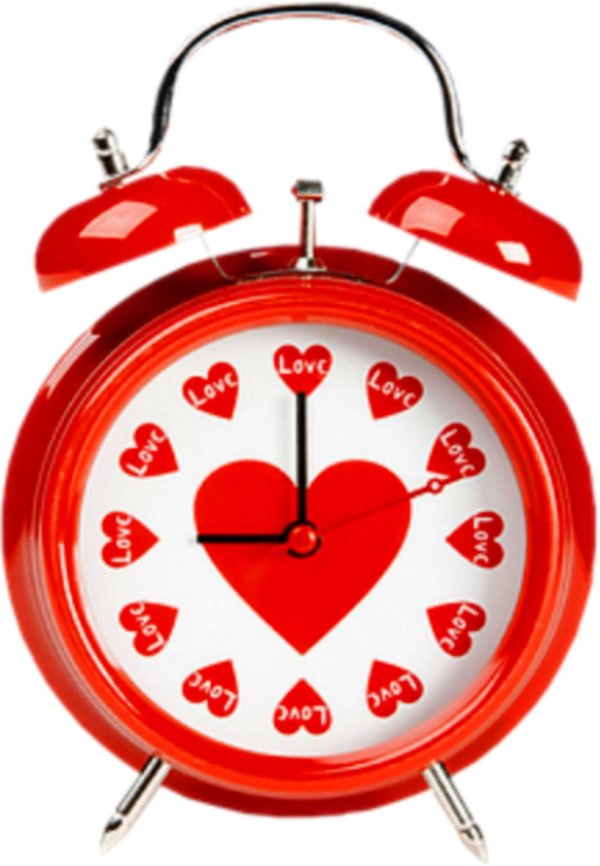 красный будильник