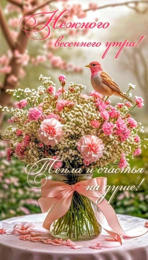 доброе утро птички весной