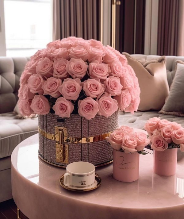 розовые букеты