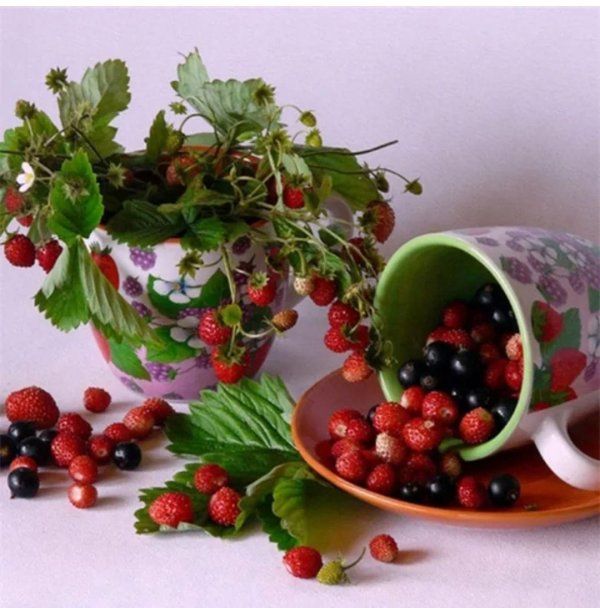 доброе утро с фруктами и ягодами