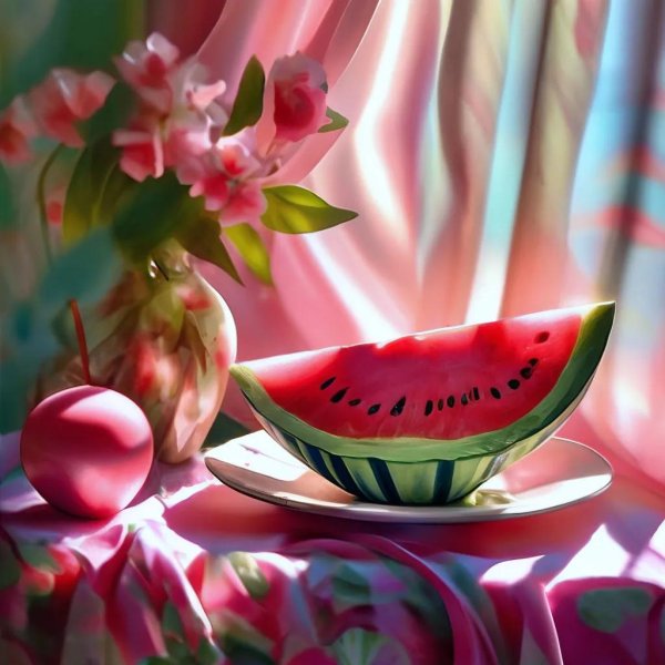 натюрморт с арбузами